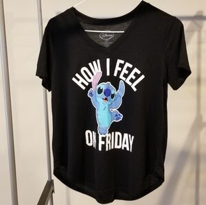 Black Stitch Top (S)